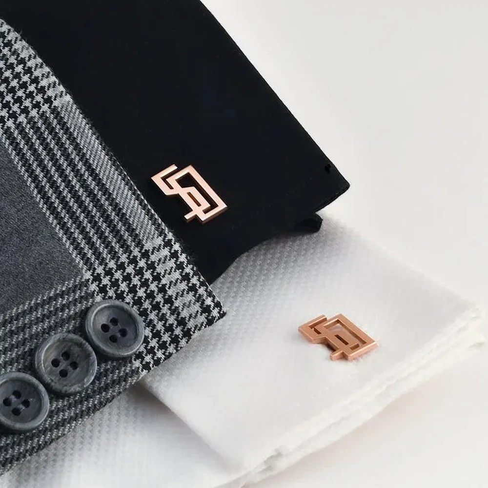 suit with cufflinks