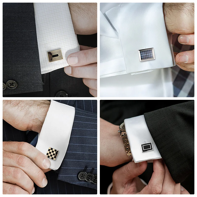 cufflinks on suit