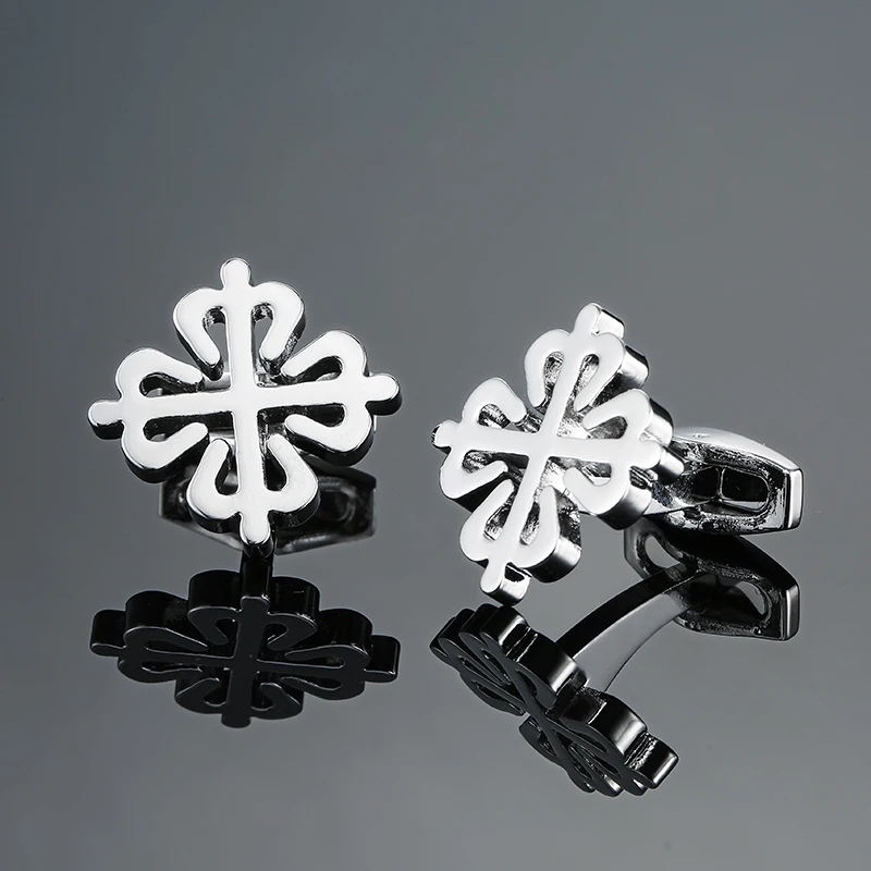 white gold cufflinks