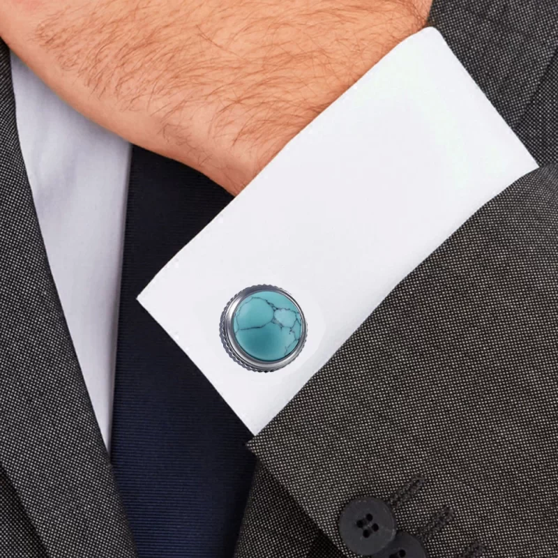 turquoise cufflinks
