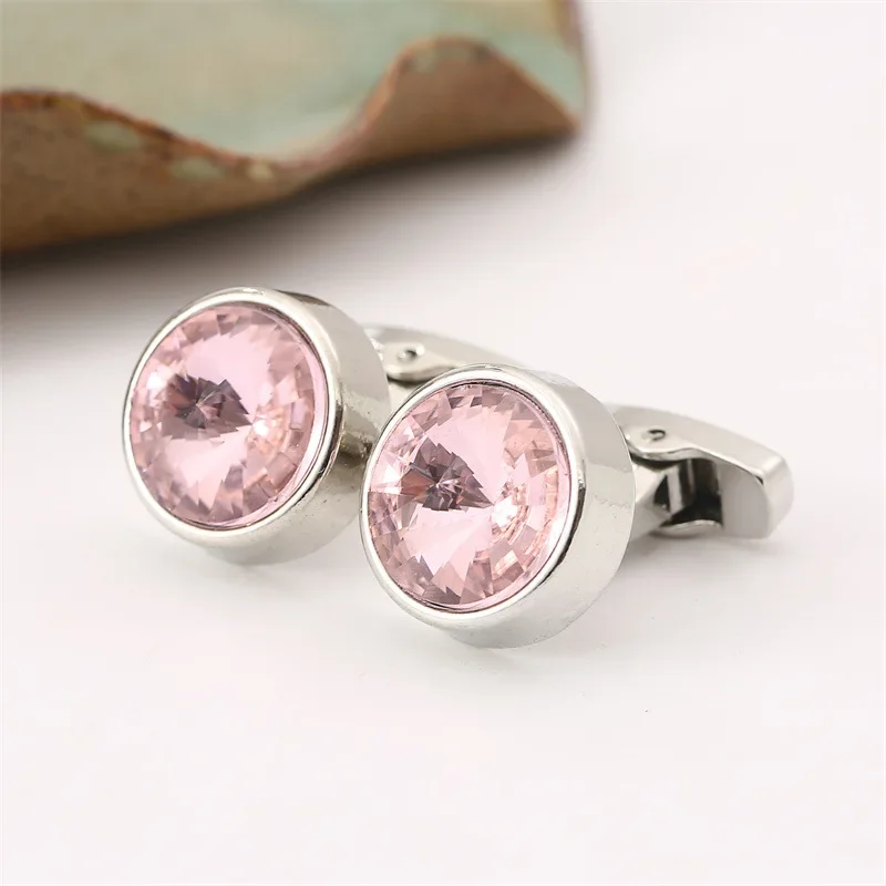 pink cufflinks