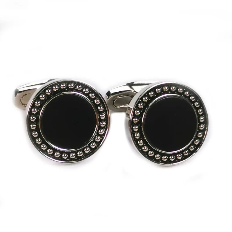 black onyx cufflinks
