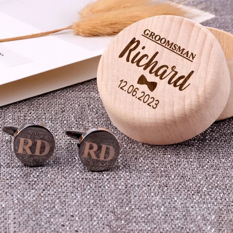 custom cufflinks for groomsmen