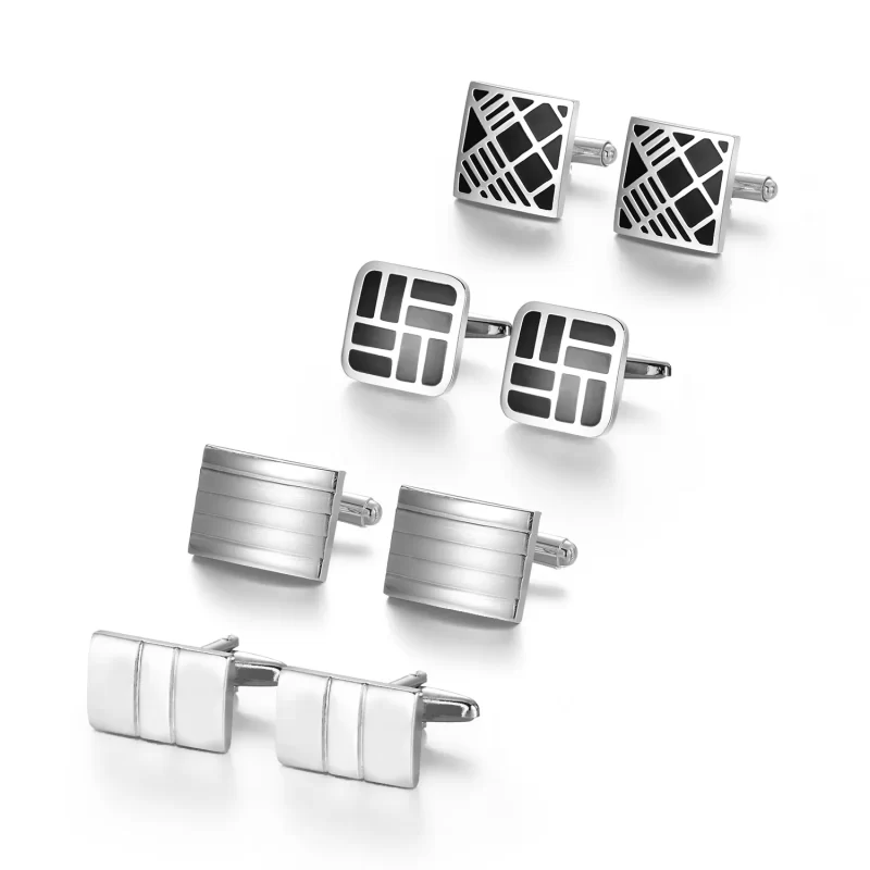 mens silver cufflinks