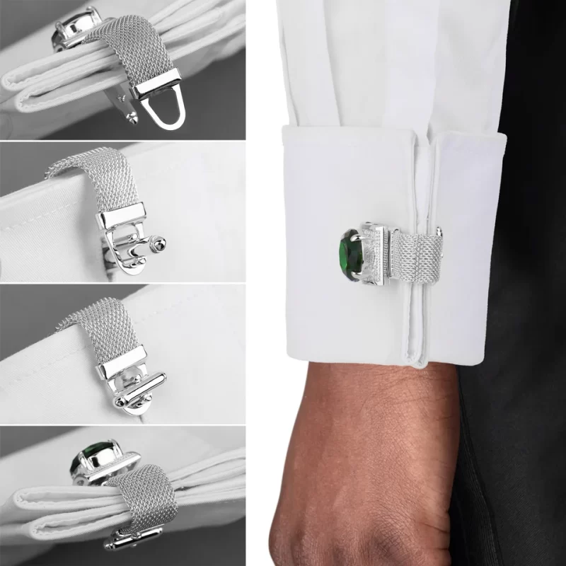 mens silver cufflinks