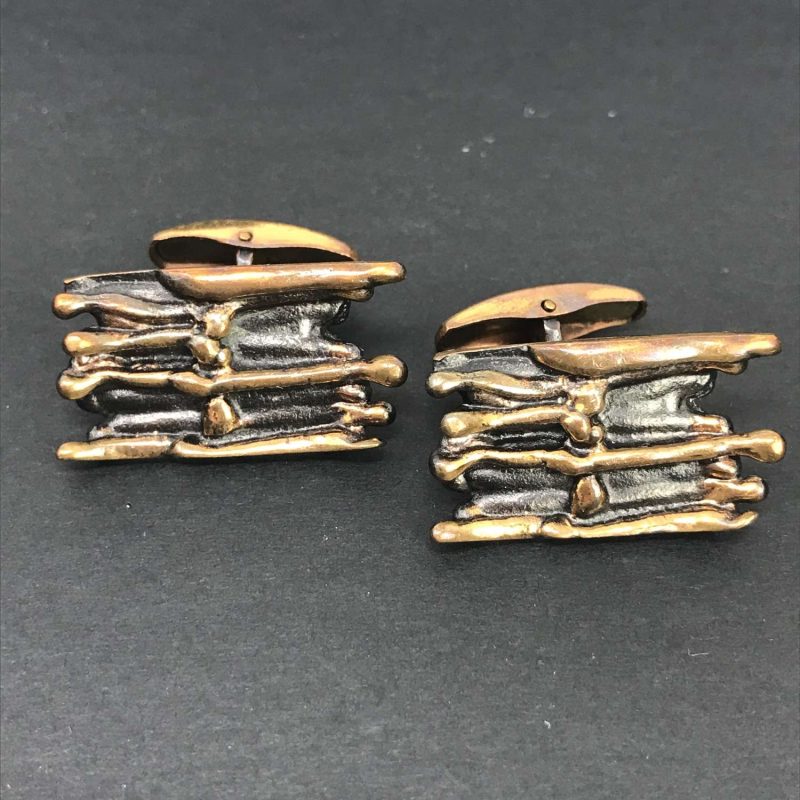 bronze cufflinks