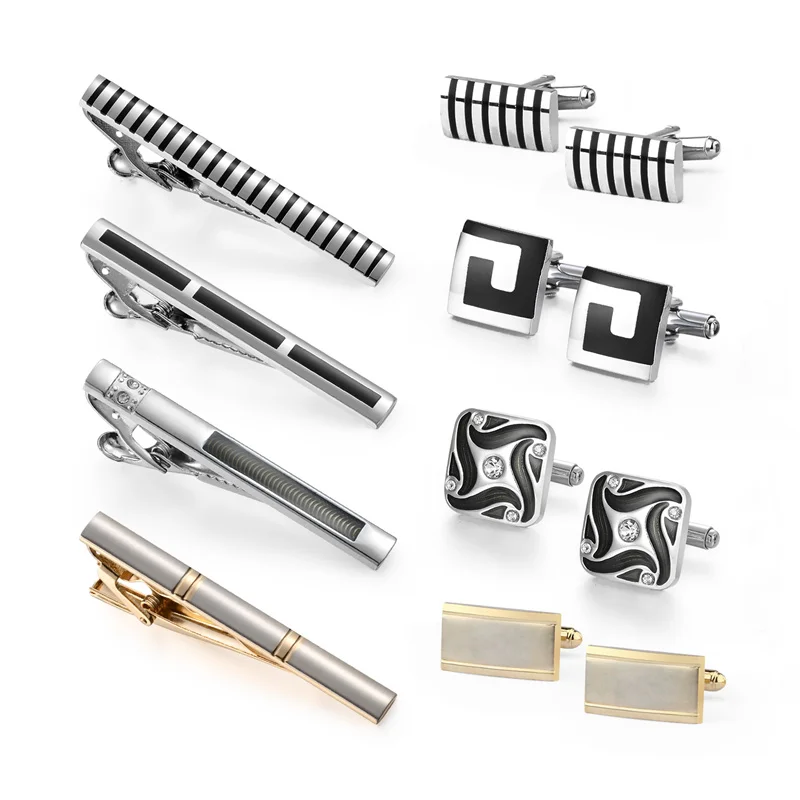 cufflinks and tie clips