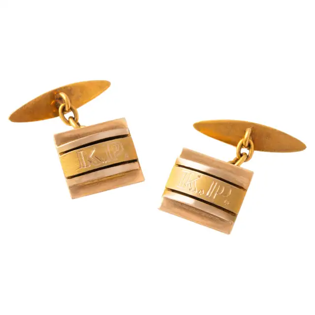 vintage 14k gold cufflinks
