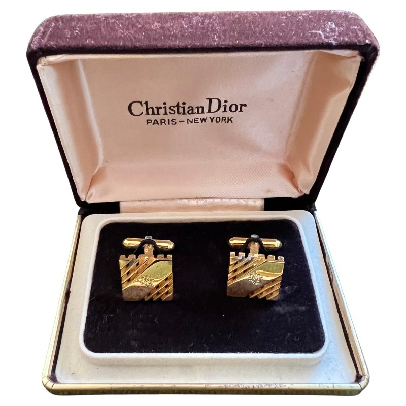christian dior cufflinks