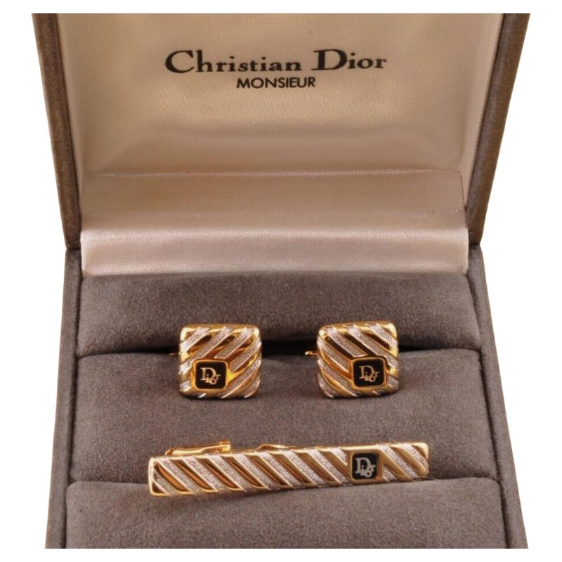 christian dior cufflinks