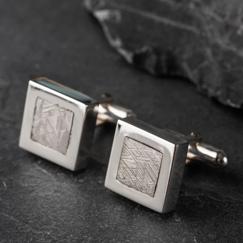 meteorite cufflinks