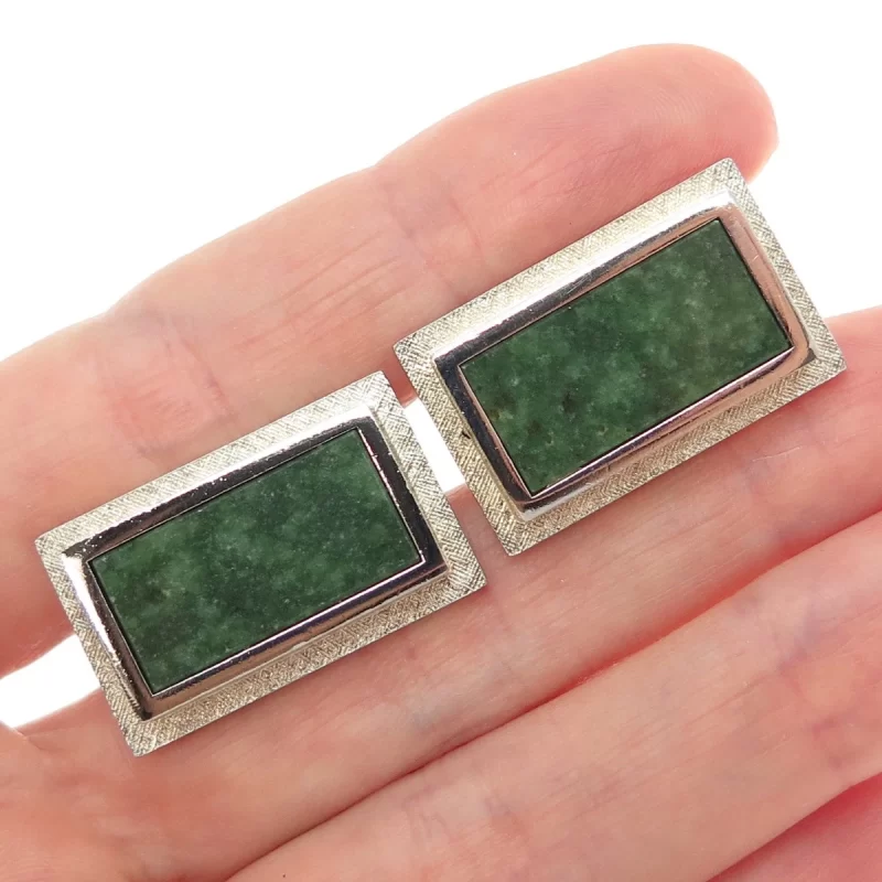 jade cufflinks