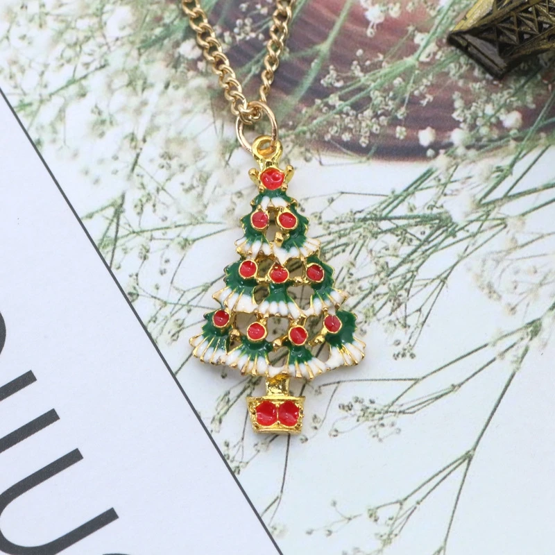 christmas tree necklace