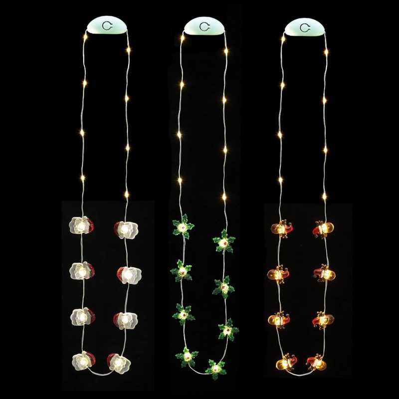 christmas necklace lights