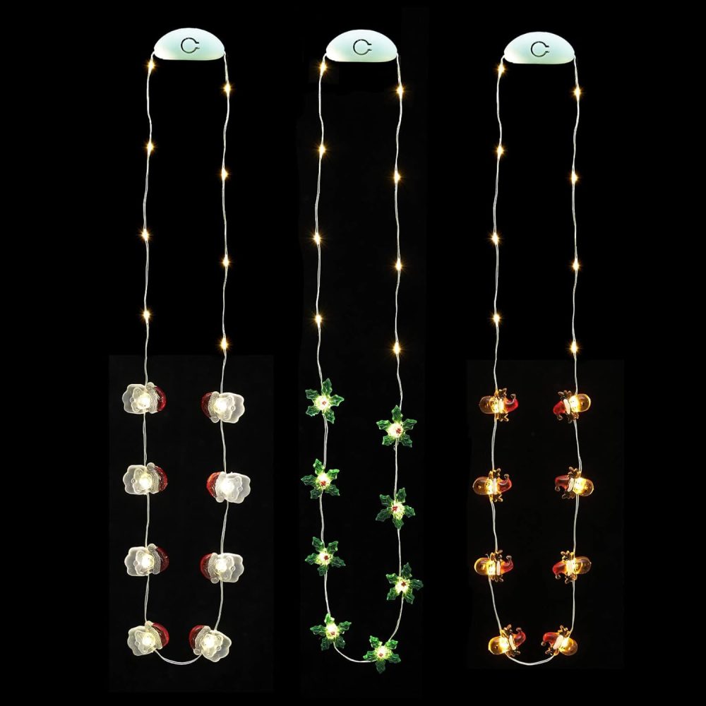 christmas necklace lights