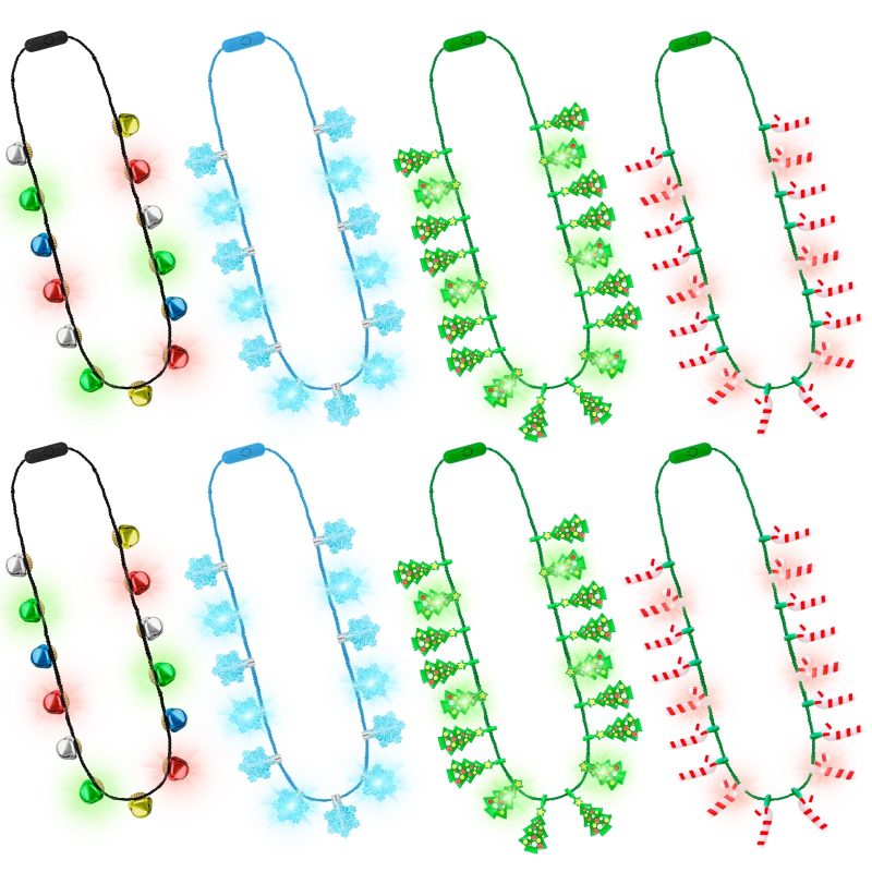 christmas light up necklace