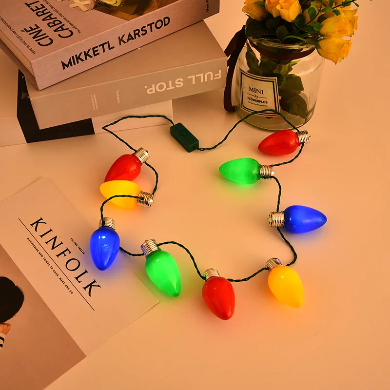 christmas light necklace