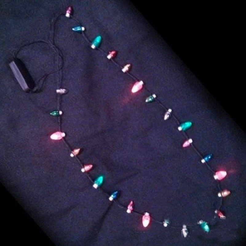 christmas light up necklace