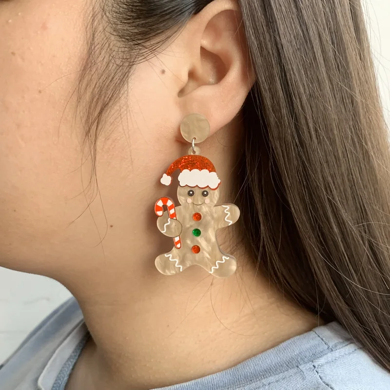 cute christmas earrings