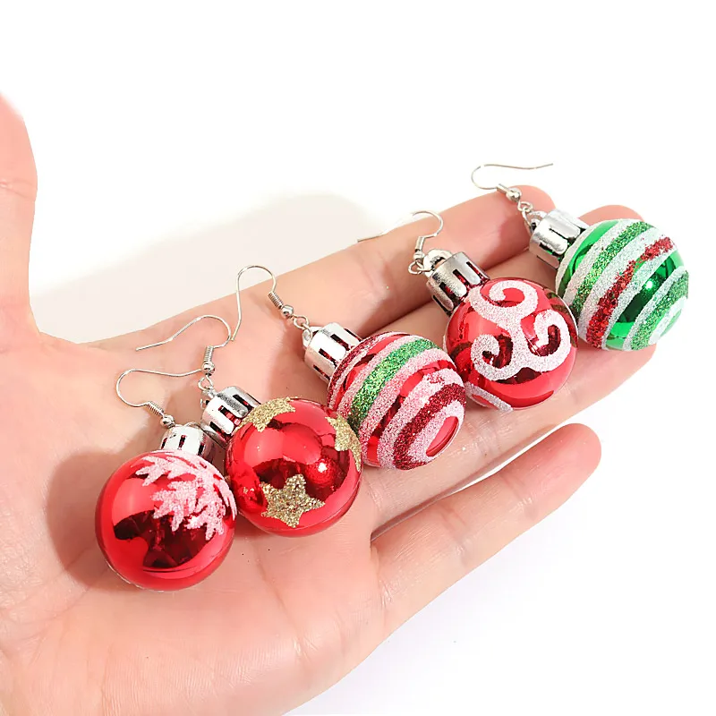christmas dangle earrings