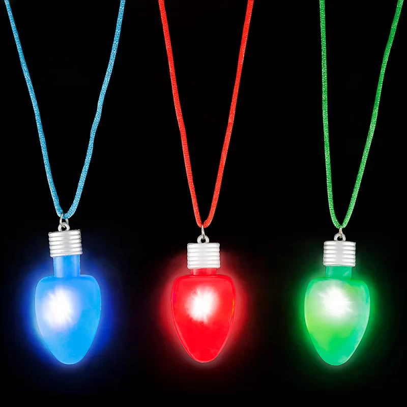 christmas bulb necklace