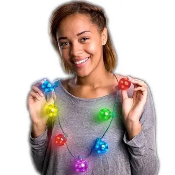 light up necklace christmas