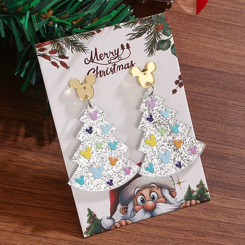christmas tree earrings