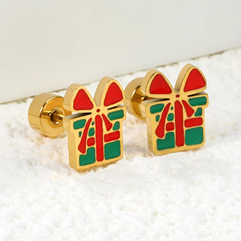 christmas earrings studs