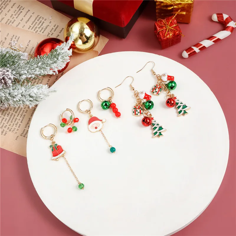 christmas clip on earrings