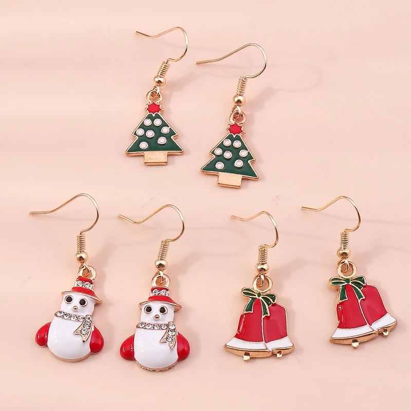 christmas clip on earrings