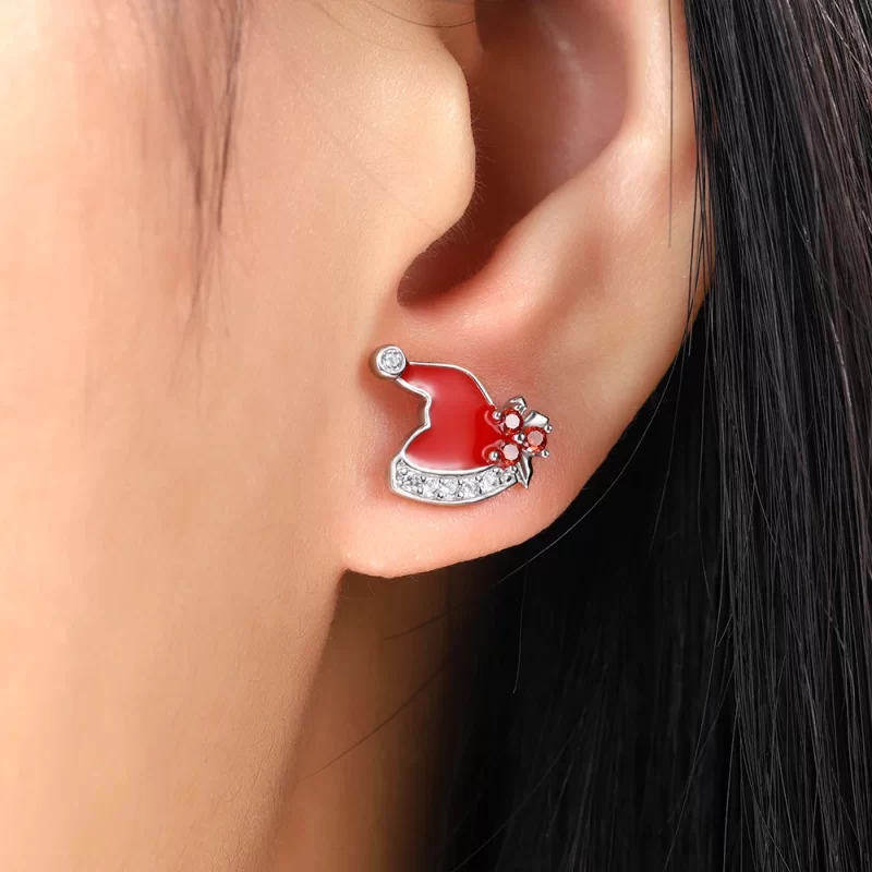 christmas stud earrings