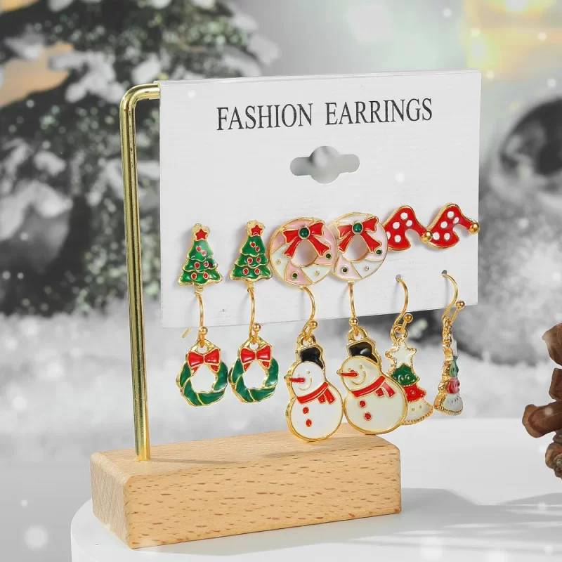 christmas earrings