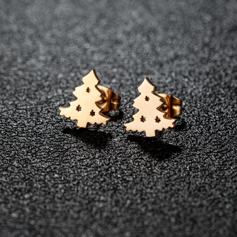 christmas stud earrings