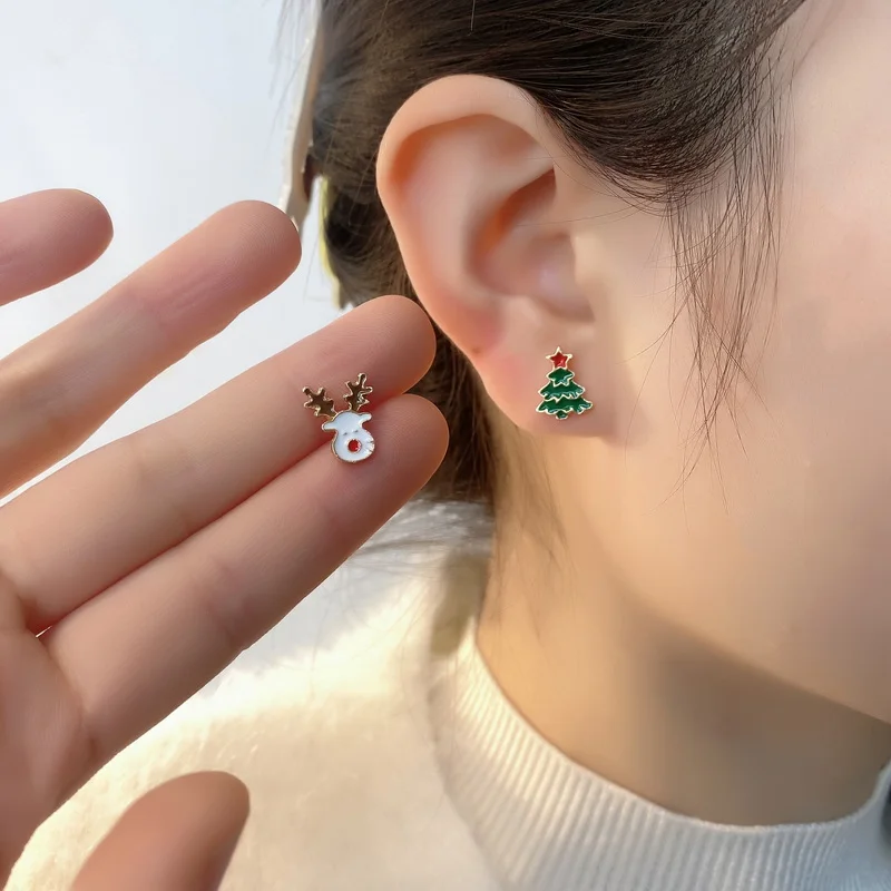 girls christmas earrings