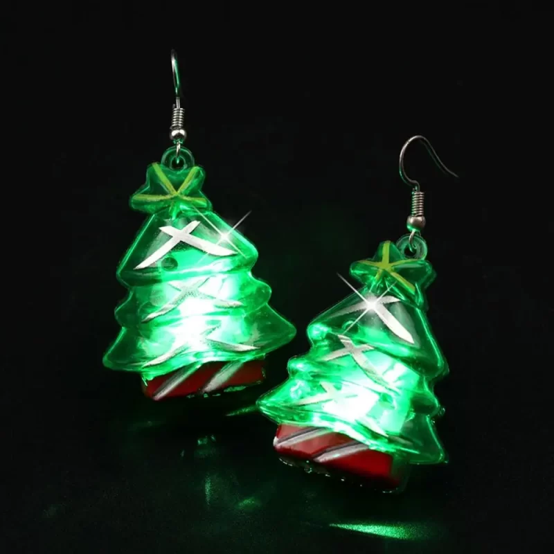 light up christmas earrings