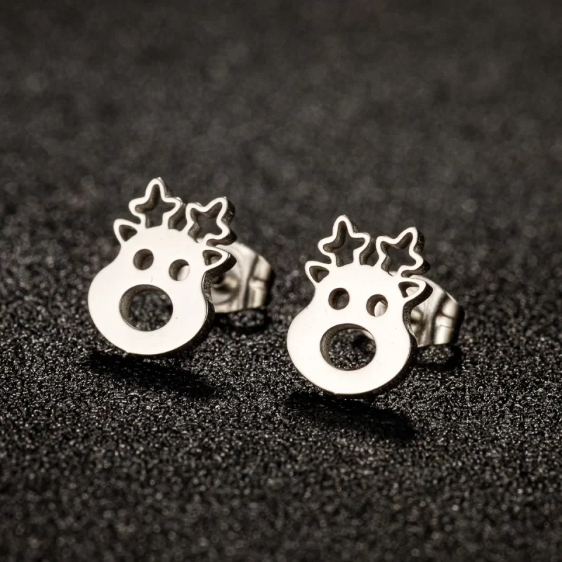 christmas stud earrings