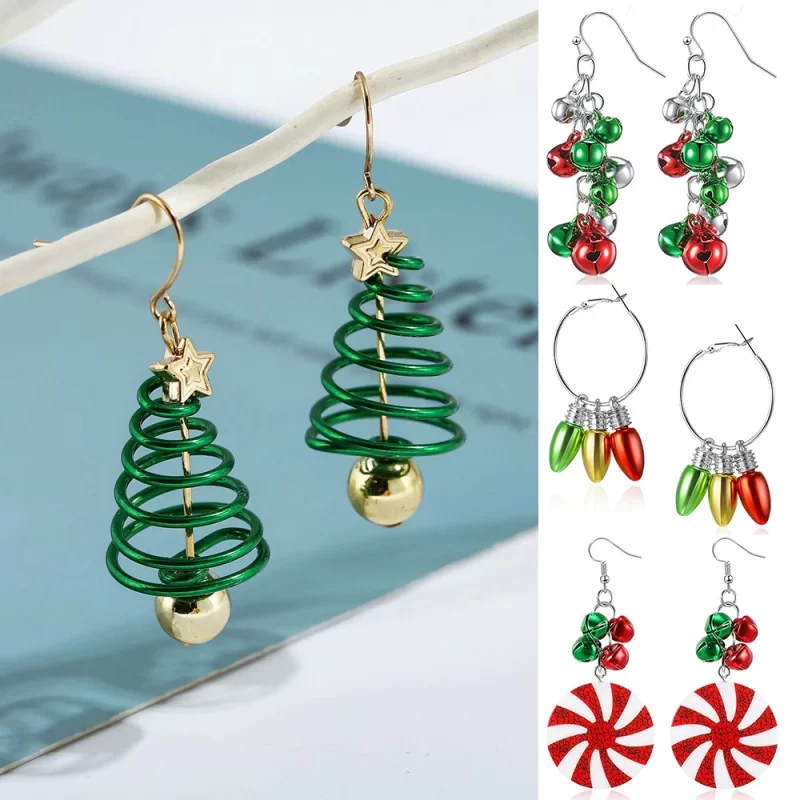 elegant christmas earrings