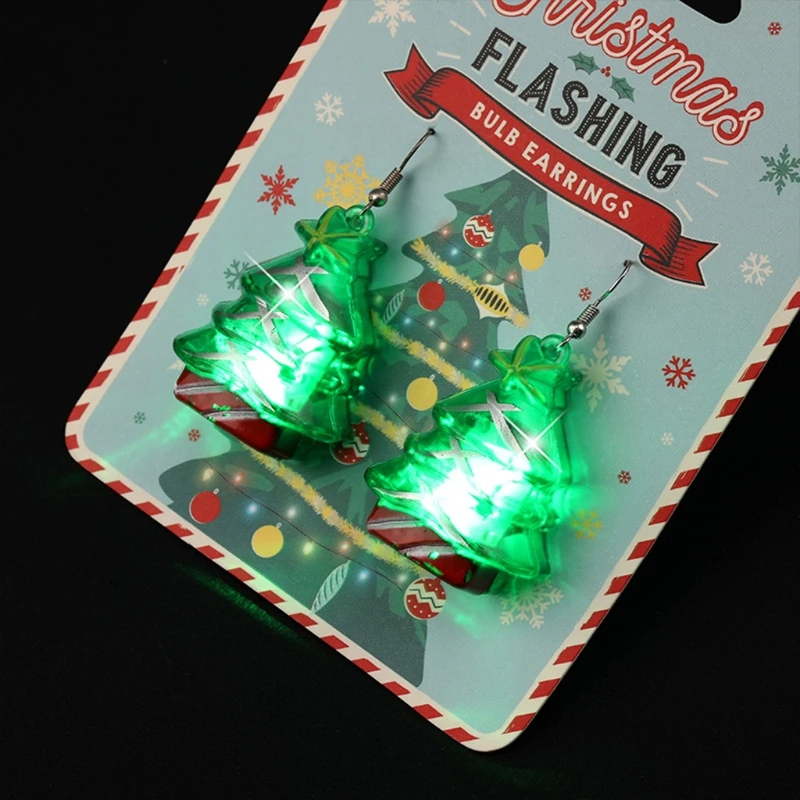 christmas light earrings
