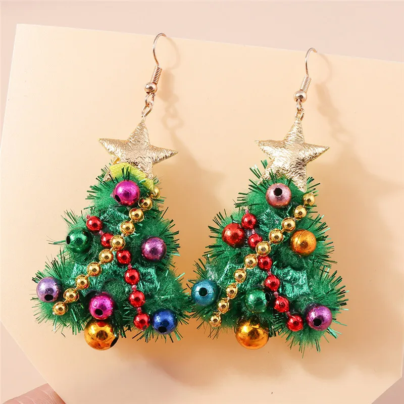 christmas tree earrings