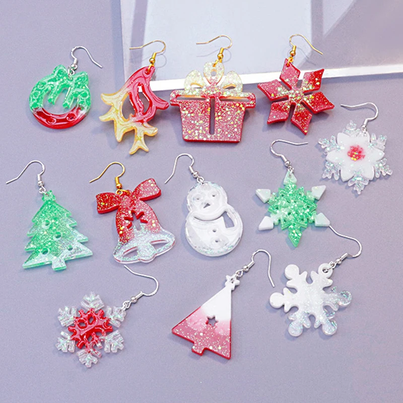 diy christmas earrings