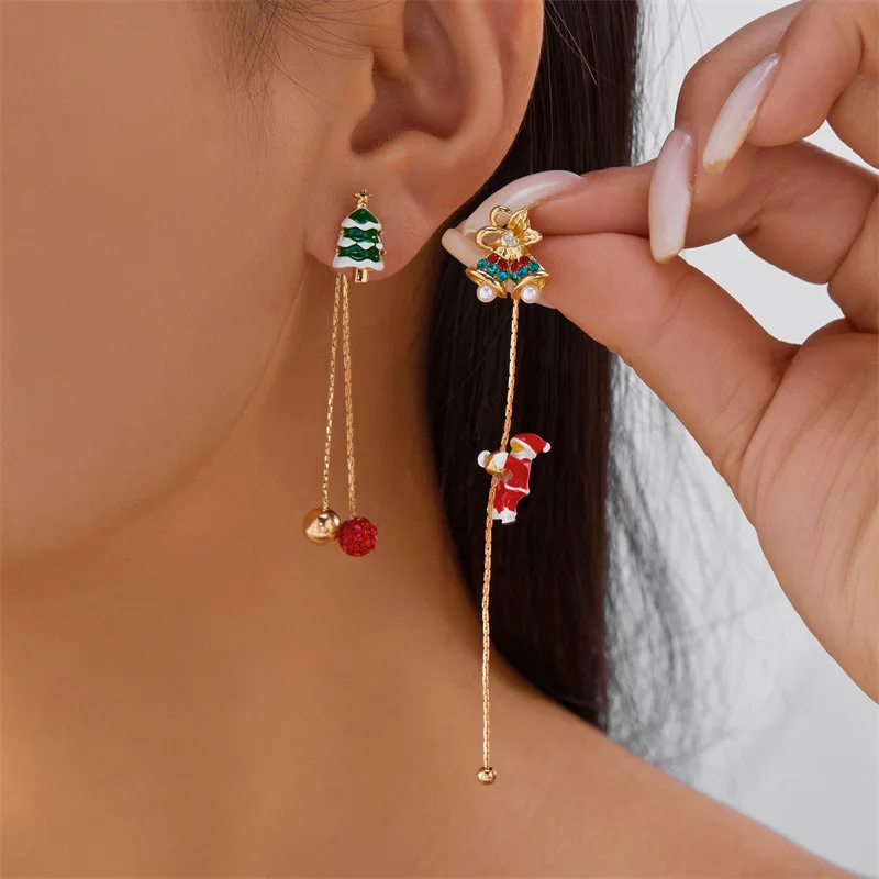 women's christmas earrings