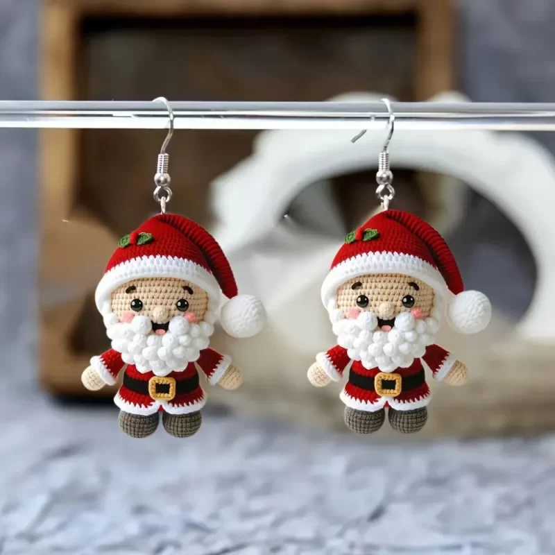 christmas dangle earrings