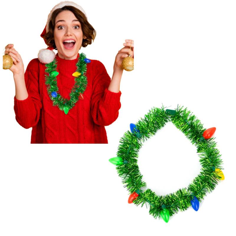 light up necklace christmas