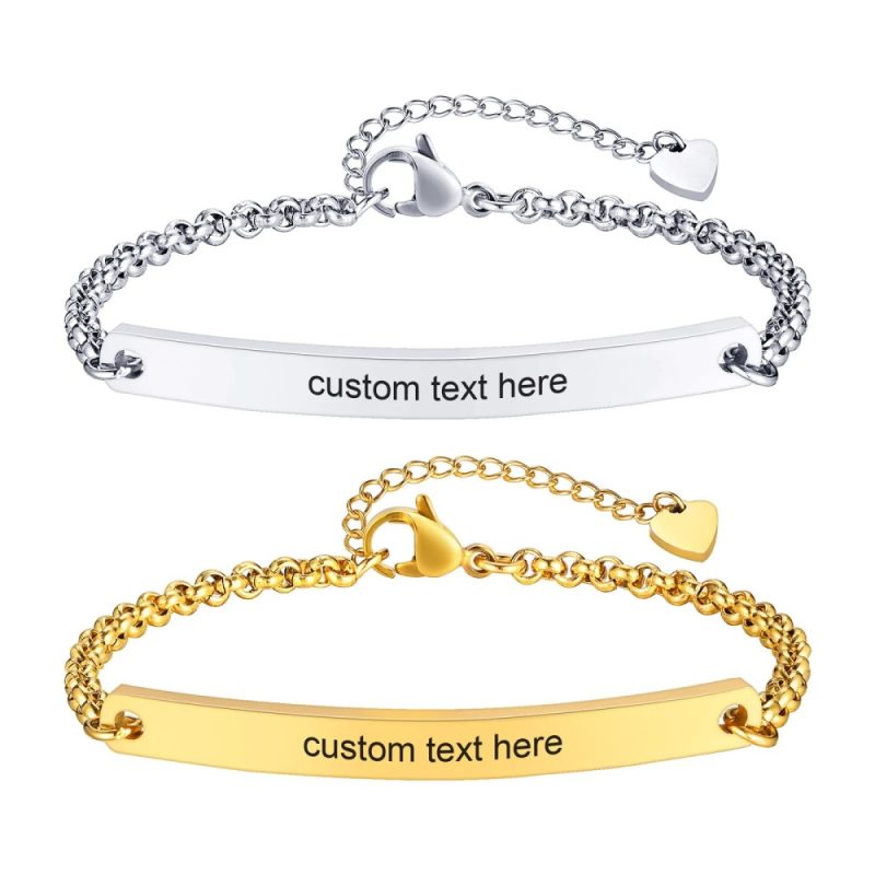 engraved bracelets for women