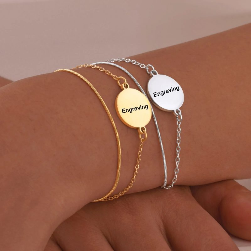 engraved bracelets for women
