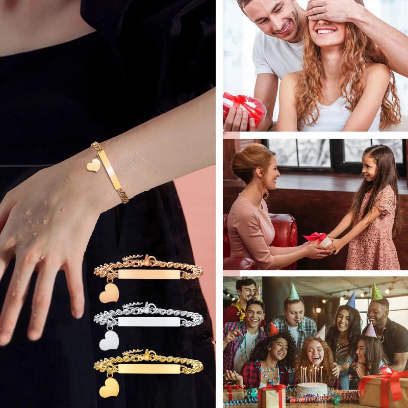 engraved bracelets for women