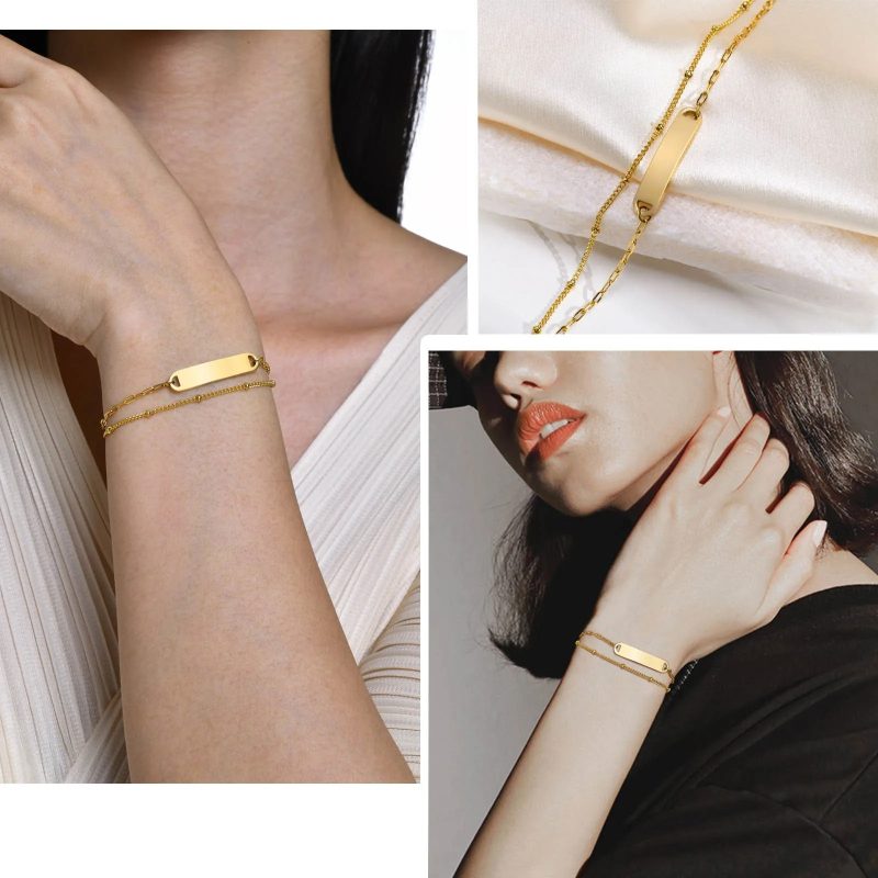 engraved bracelets for women