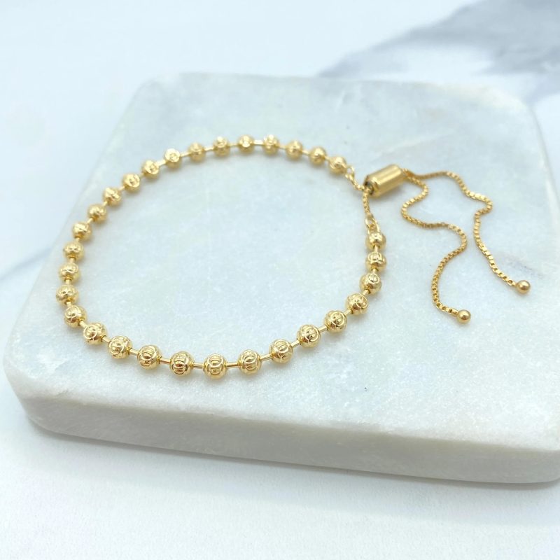 gold ball bracelets