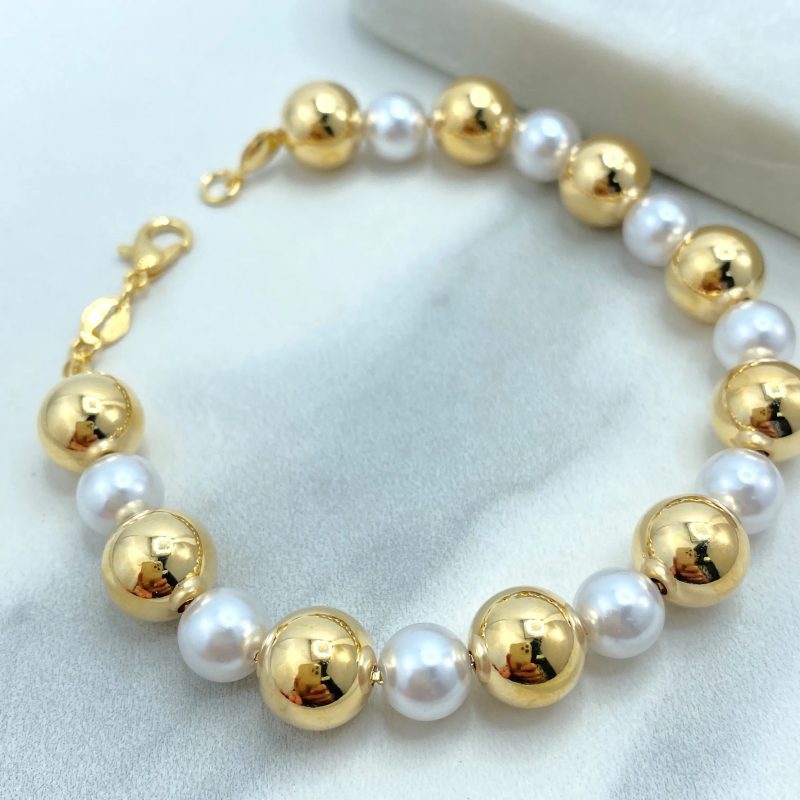gold ball bracelets