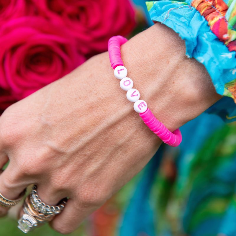 pink bracelets